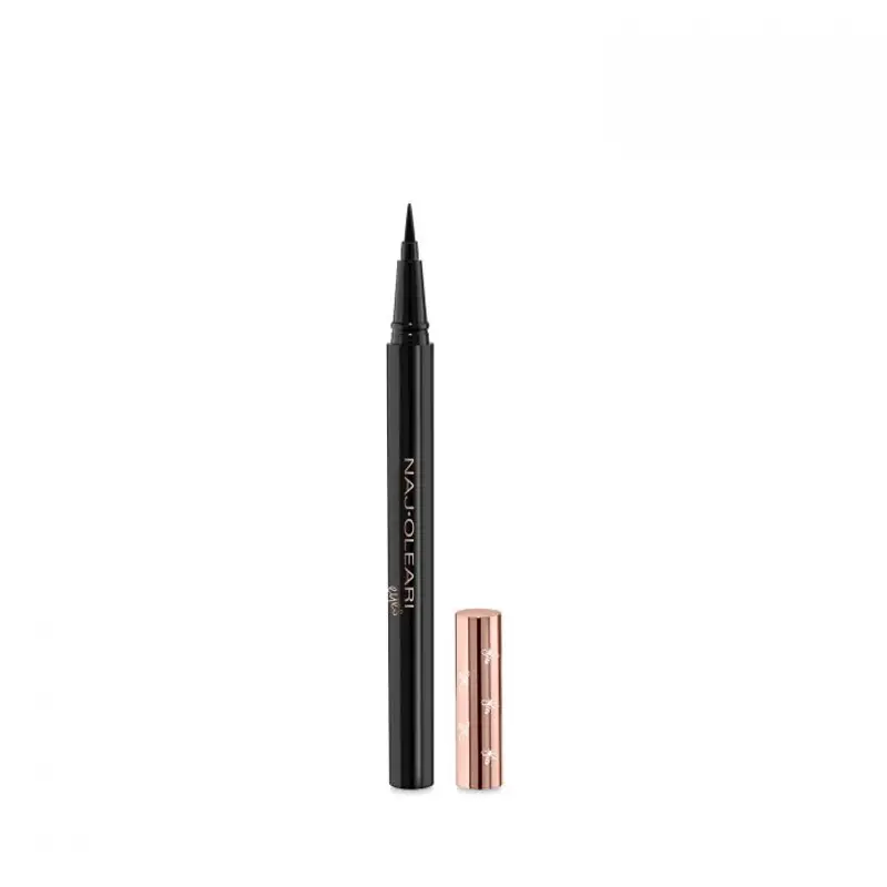 Naj oleari Perfect Ink Easy Liner - Eyeliner Pennarello Punta Pennellino 0.6ML / 01 nero vinile