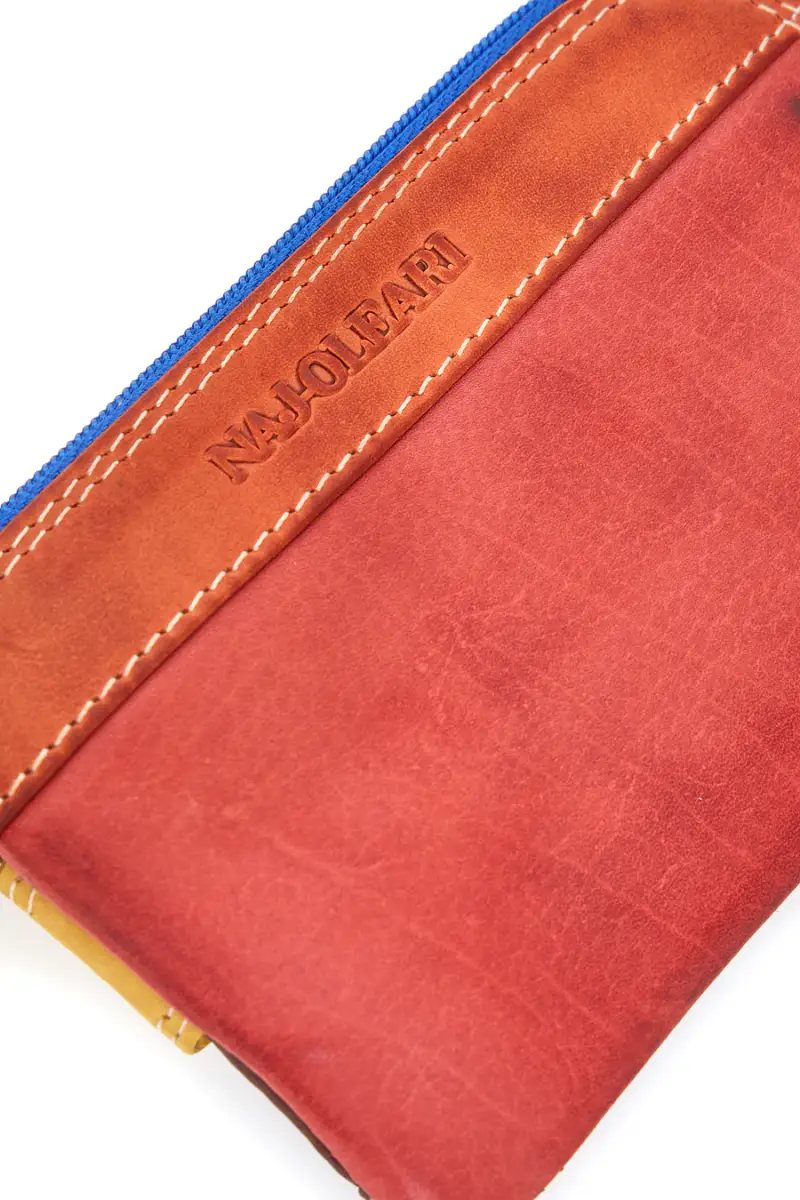 Portachiavi multicolore con zip e anello Naj-oleari 3025 [MULTI] miniatura 2