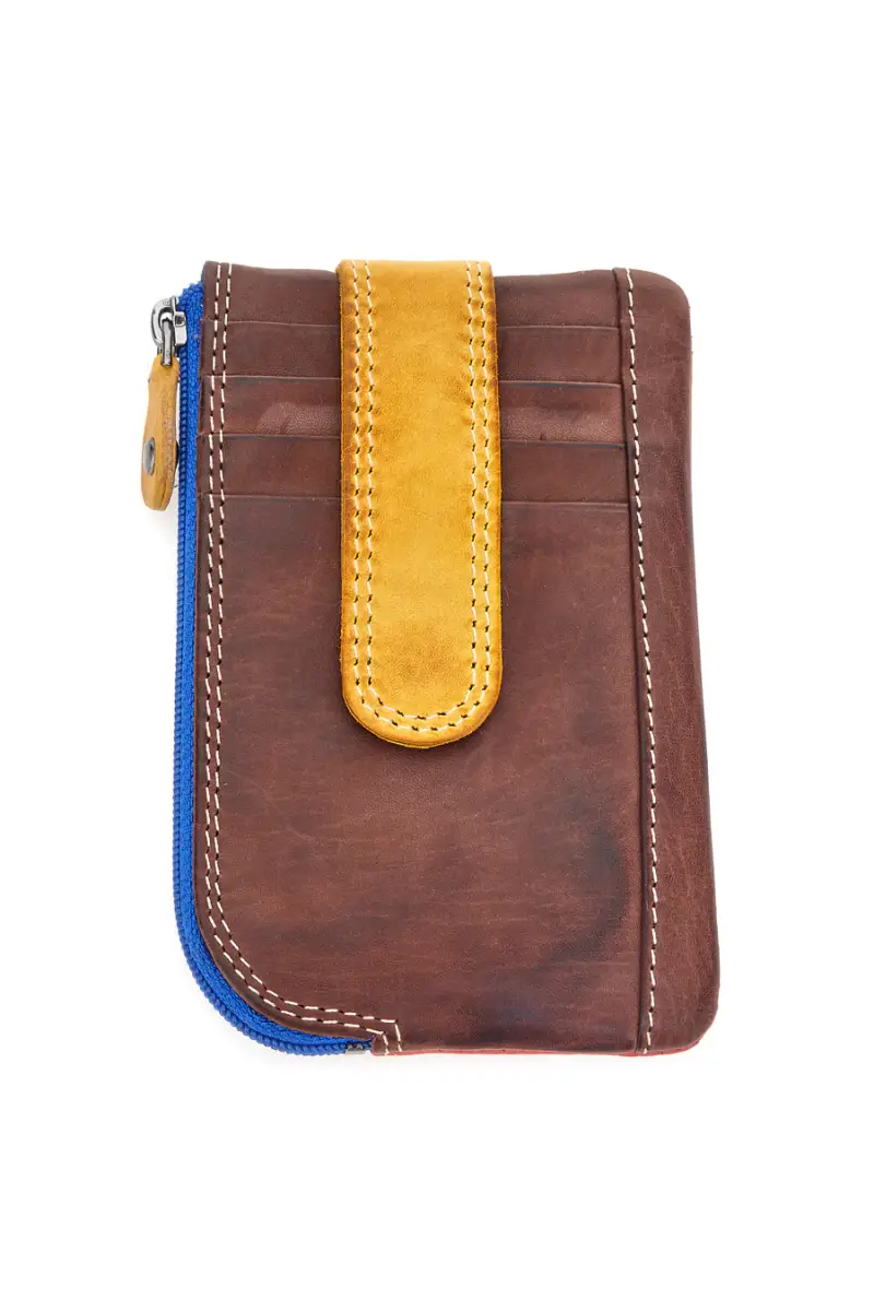 Portachiavi multicolore con zip e anello Naj-oleari 3025 [MULTI] miniatura 3