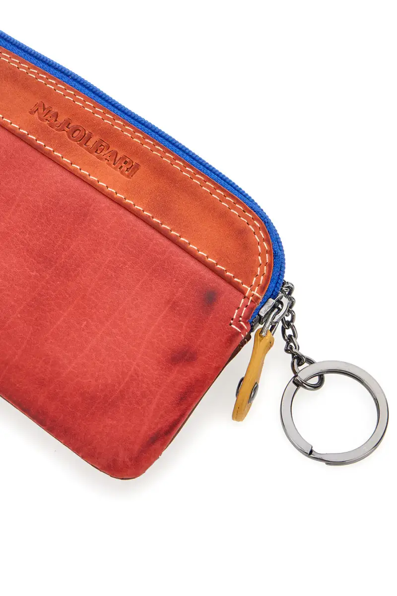 Portachiavi multicolore con zip e anello Naj-oleari 3025 [MULTI] miniatura 4