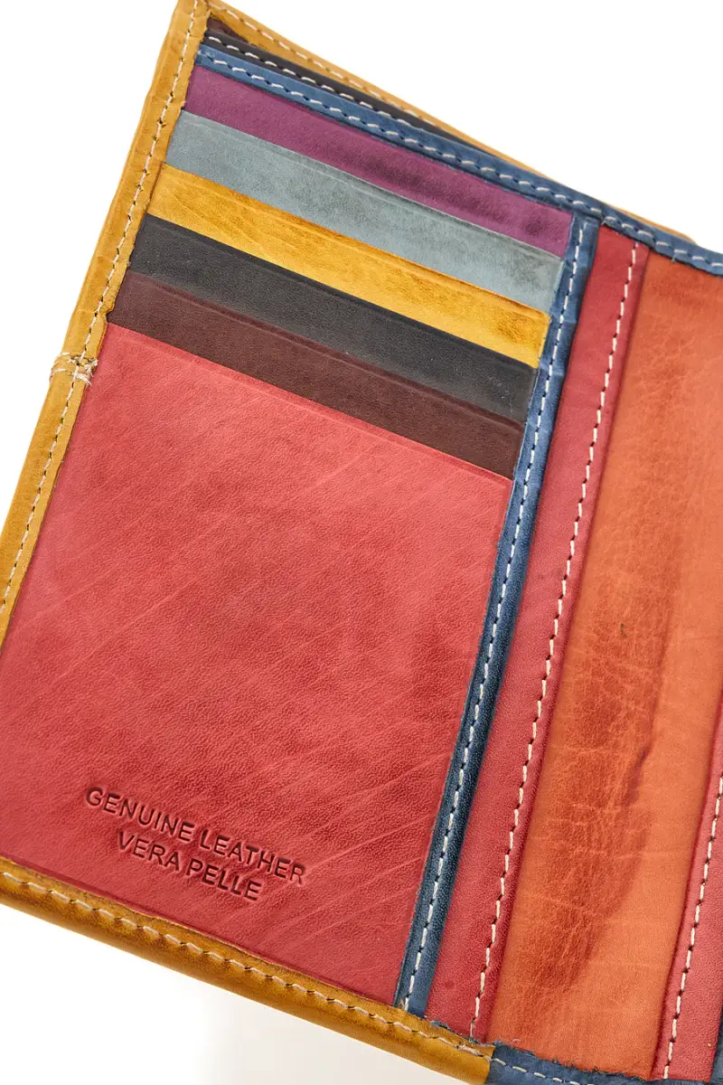 Portafoglio multicolore con zip e scomparti Naj-oleari 2438 [MULTI] miniatura 2