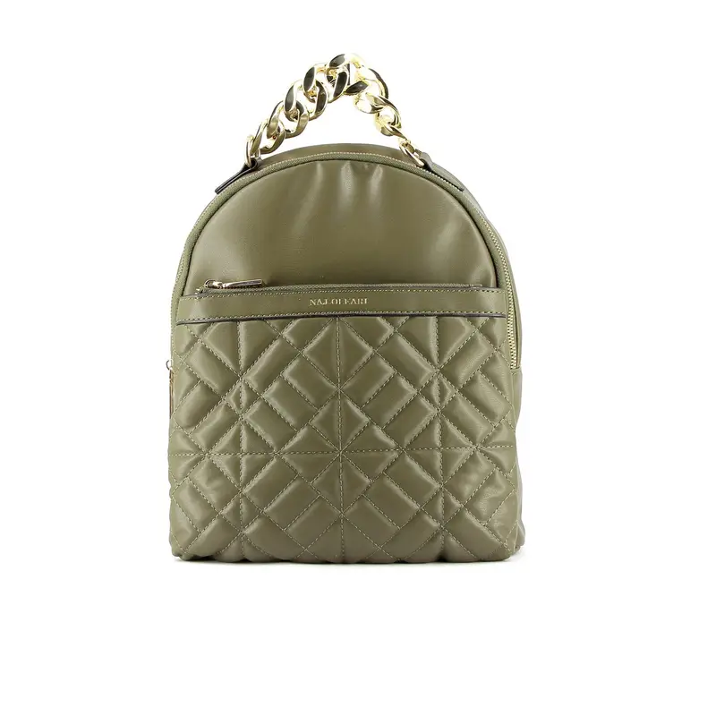 Zainetto verde con maxi catena