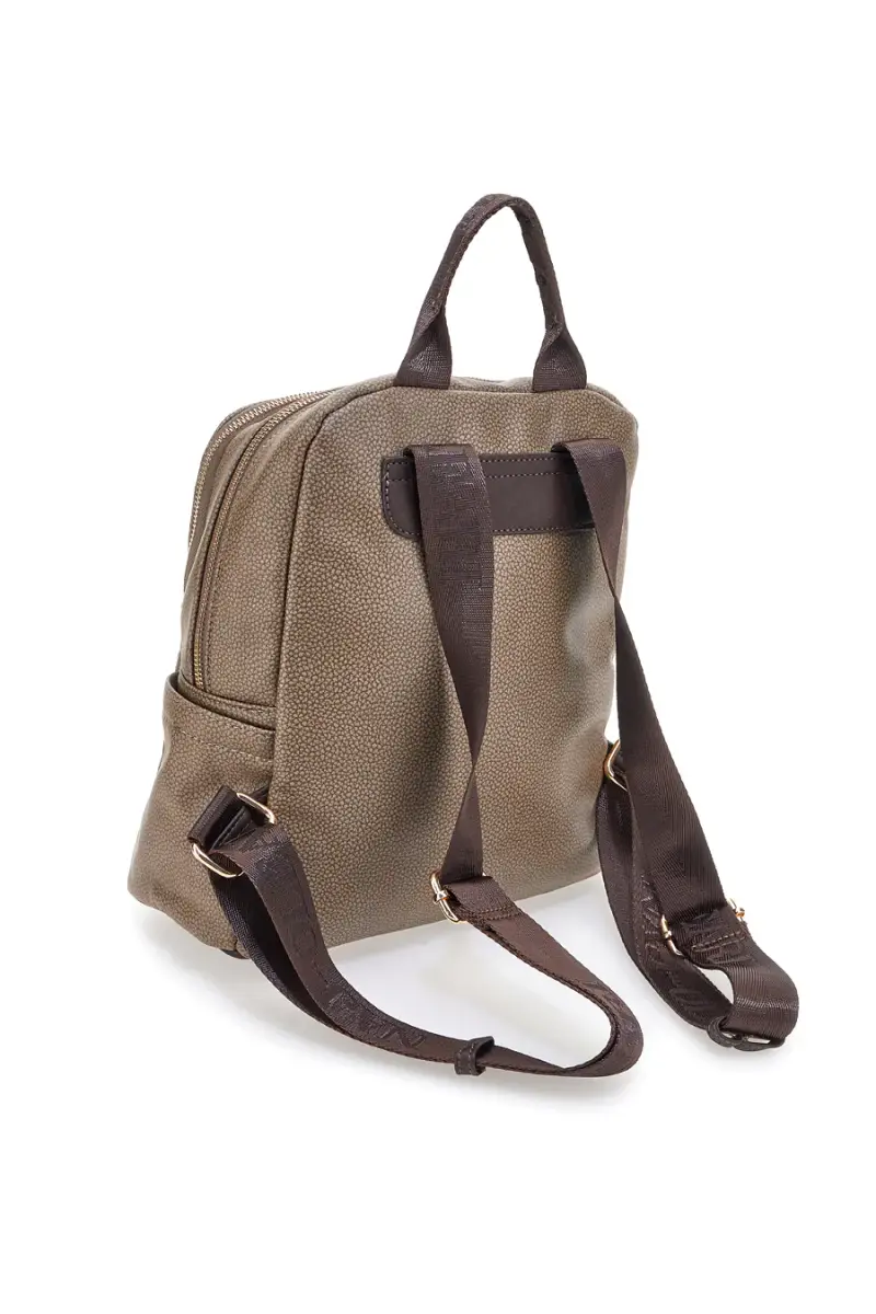 Zaino taupe con charm orsetto e spallacci regolabili Naj-Oleari 61801/BOBA13 [CIOCCOLATO] miniatura 3