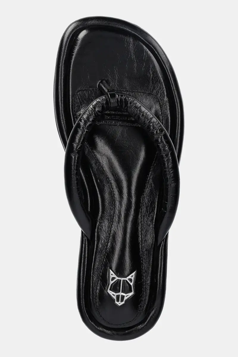 infradito in pelle Grenada donna colore nero Grenada Black Leather miniatura 4