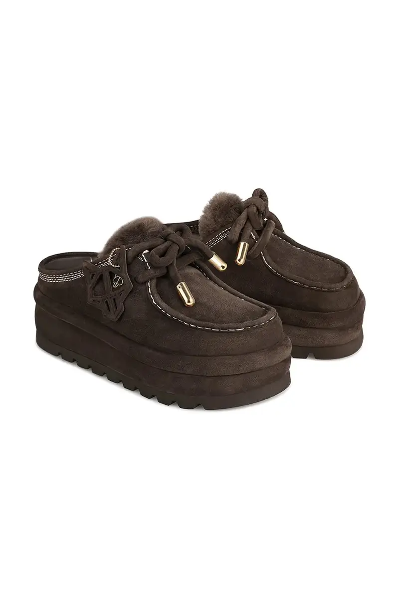 Naked Wolfe Pantofole Marrone 3395558 miniatura 2