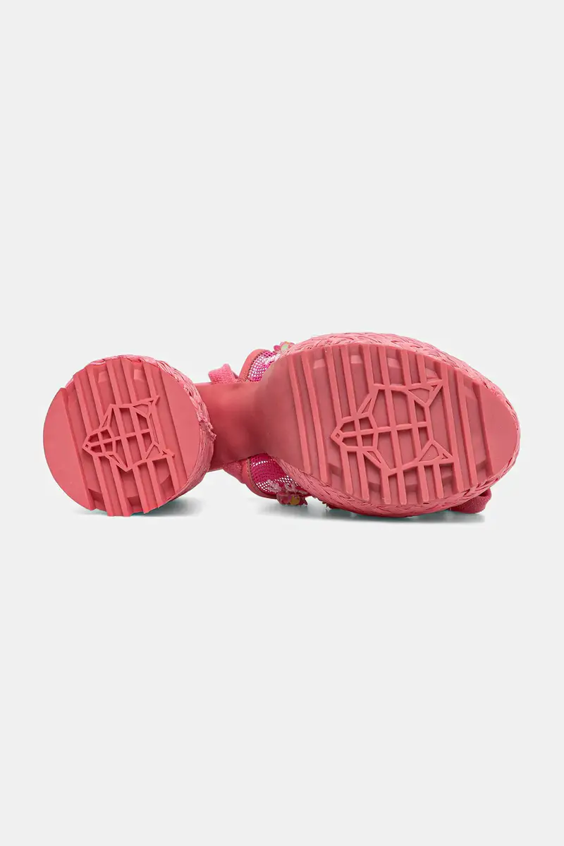 sandali Bluebell colore rosa Bluebell Raffia Flowers miniatura 5