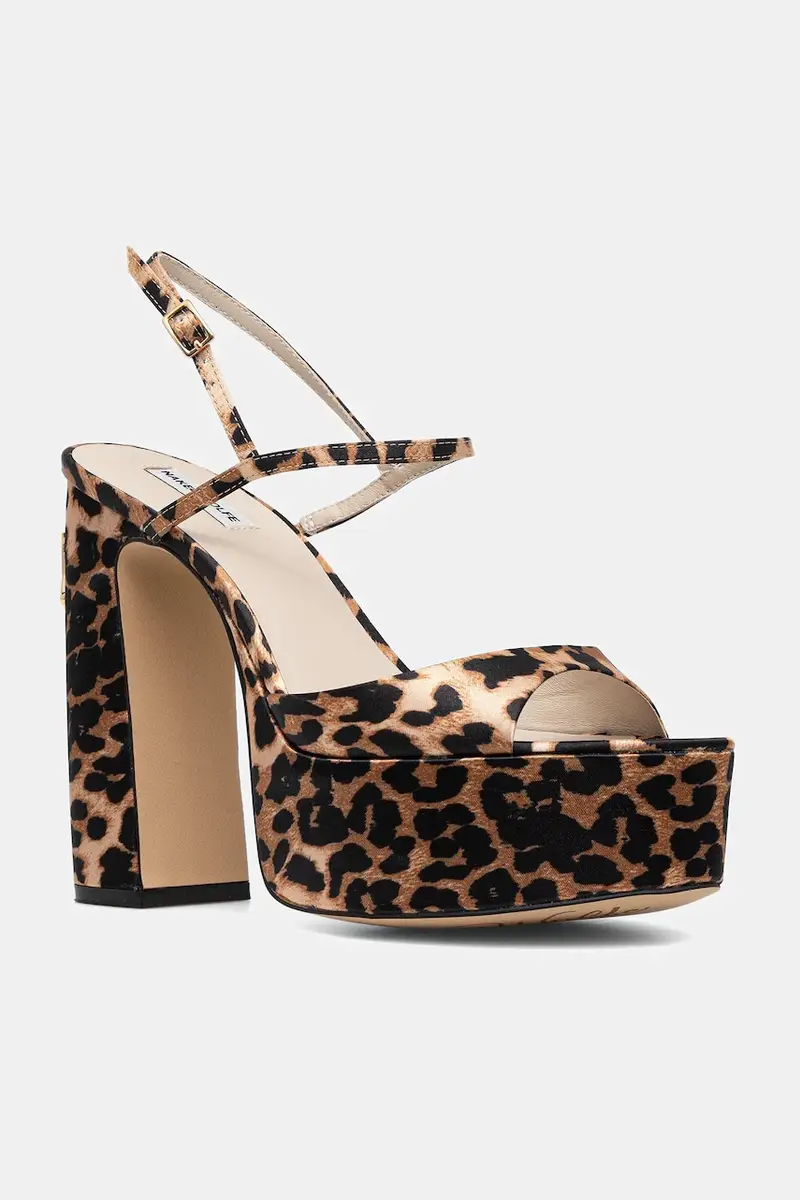 sandali Fire colore marrone Fire Satin Leopard