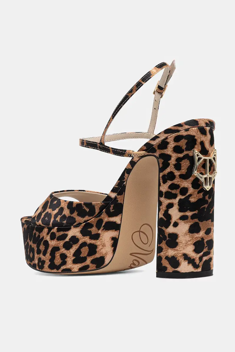 sandali Fire colore marrone Fire Satin Leopard miniatura 3