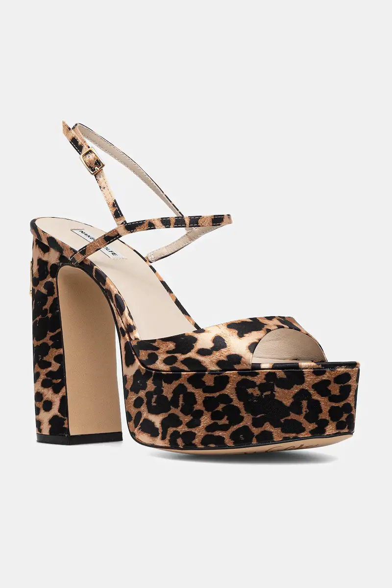 sandali Fire colore marrone Fire Satin Leopard