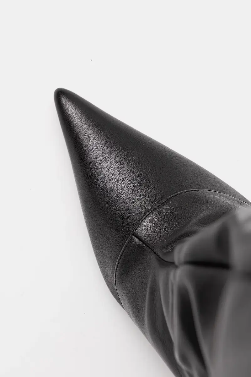 scarpe da cowboy Stated donna colore nero Stated Black Leather miniatura 5