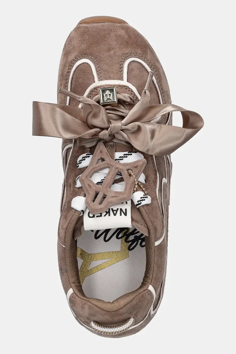 sneakers in camoscio Adored donna colore beige Adored Mushroom Suede miniatura 4