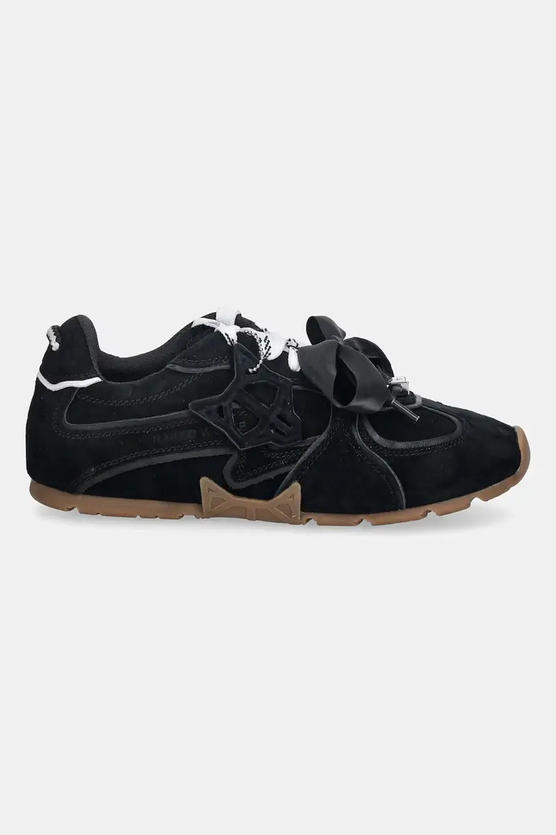 sneakers in pelle Adored colore nero Adored Black Suede miniatura 2