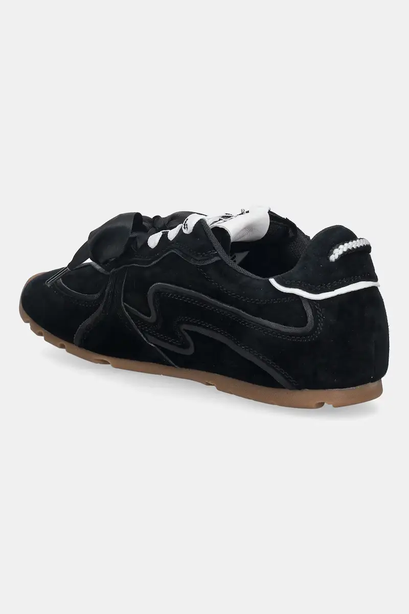 sneakers in pelle Adored colore nero Adored Black Suede miniatura 3