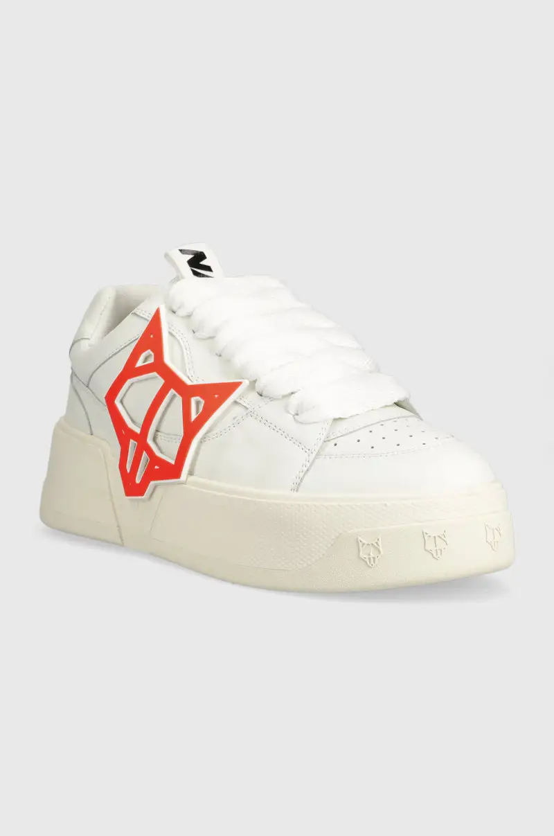 sneakers in pelle Kosa Bianco miniatura 2