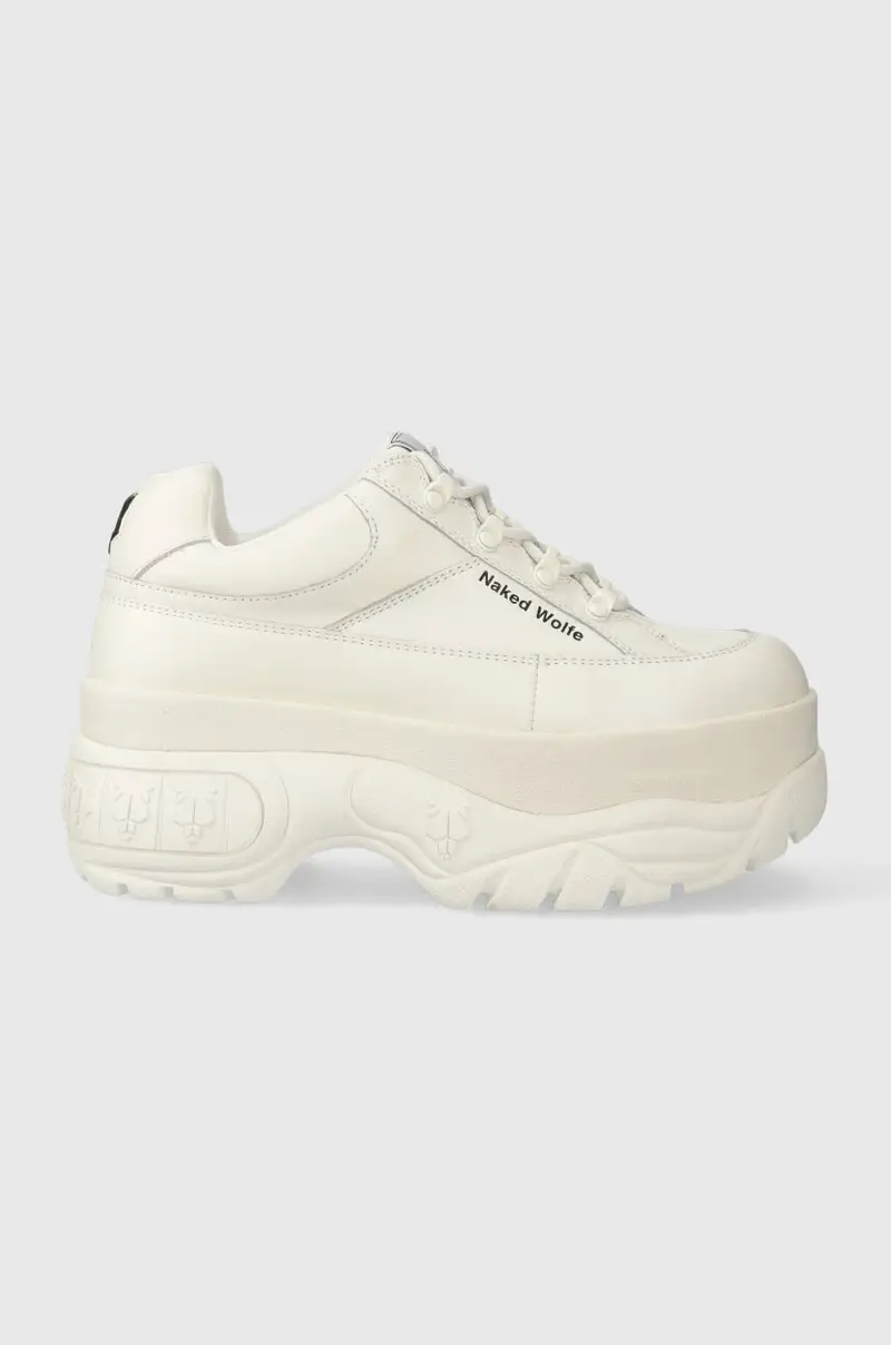 sneakers in pelle Sporty Bianco