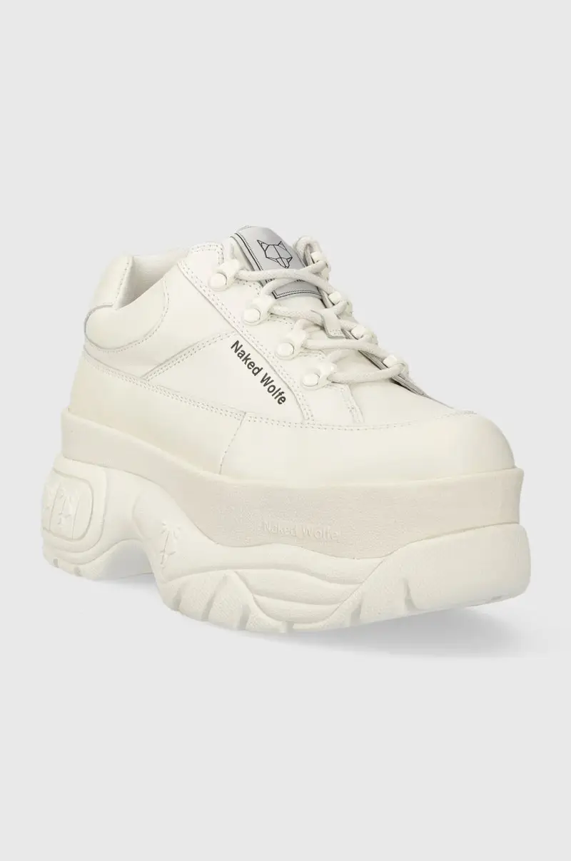 sneakers in pelle Sporty Bianco miniatura 2