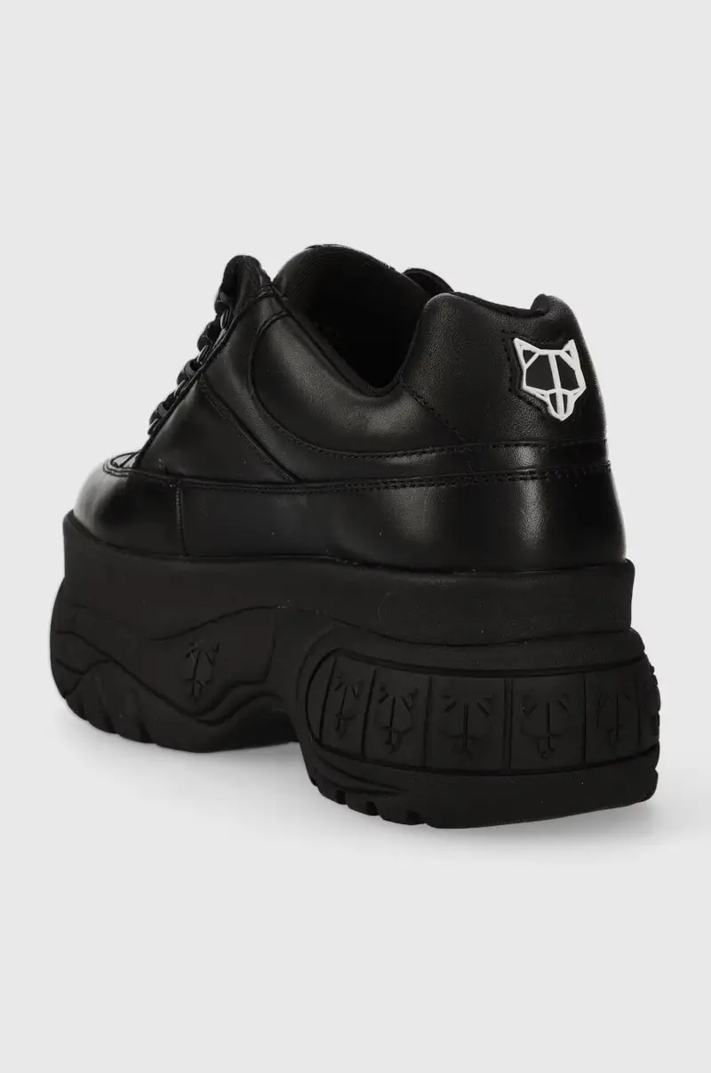 sneakers in pelle Sporty Nero miniatura 3