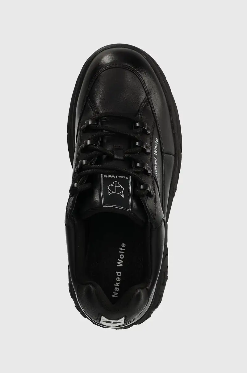 sneakers in pelle Sporty Nero miniatura 4