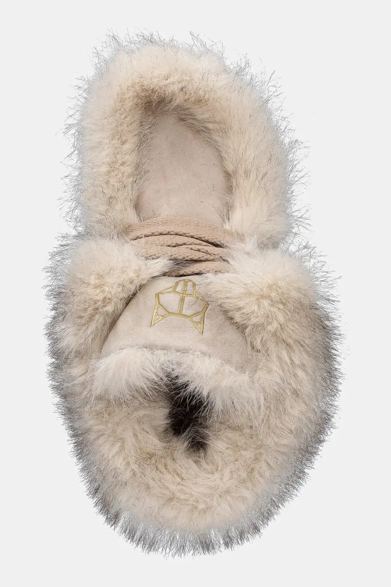 stivali da neve Bambi colore beige Bambi Faux Fur Suede Ice miniatura 4