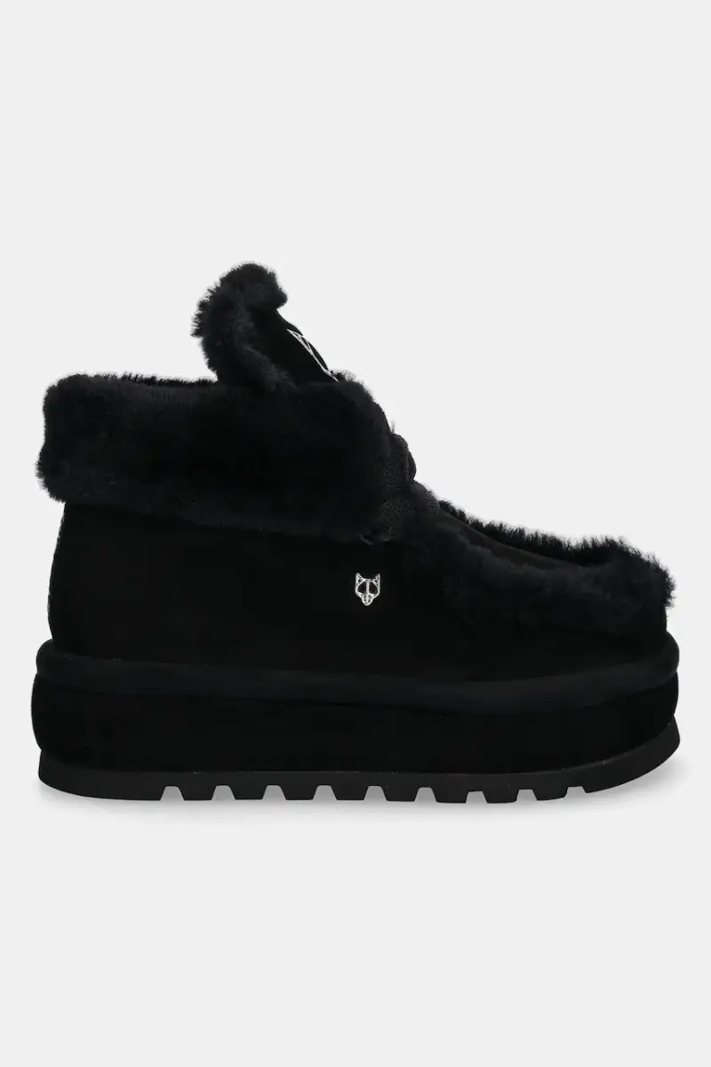 stivali da neve in camoscio Bambi colore nero Bambi Suede Shearling Black miniatura 2