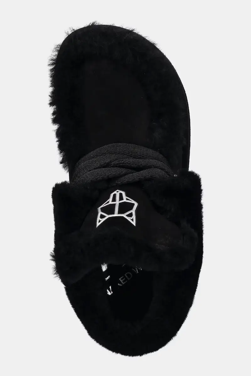 stivali da neve in camoscio Bambi colore nero Bambi Suede Shearling Black miniatura 4