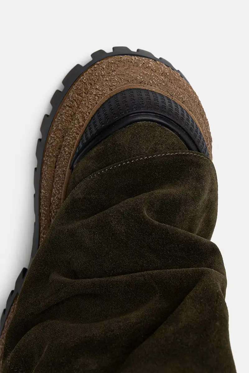 stivali in pelle scamosciata Disturb colore verde Disturb.Green miniatura 4