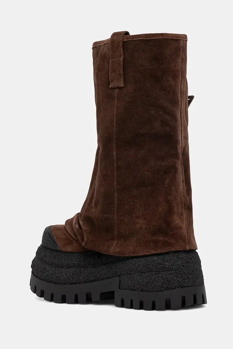 stivali in pelle scamosciata Disturb donna colore marrone Disturb Chocolate Suede miniatura 3