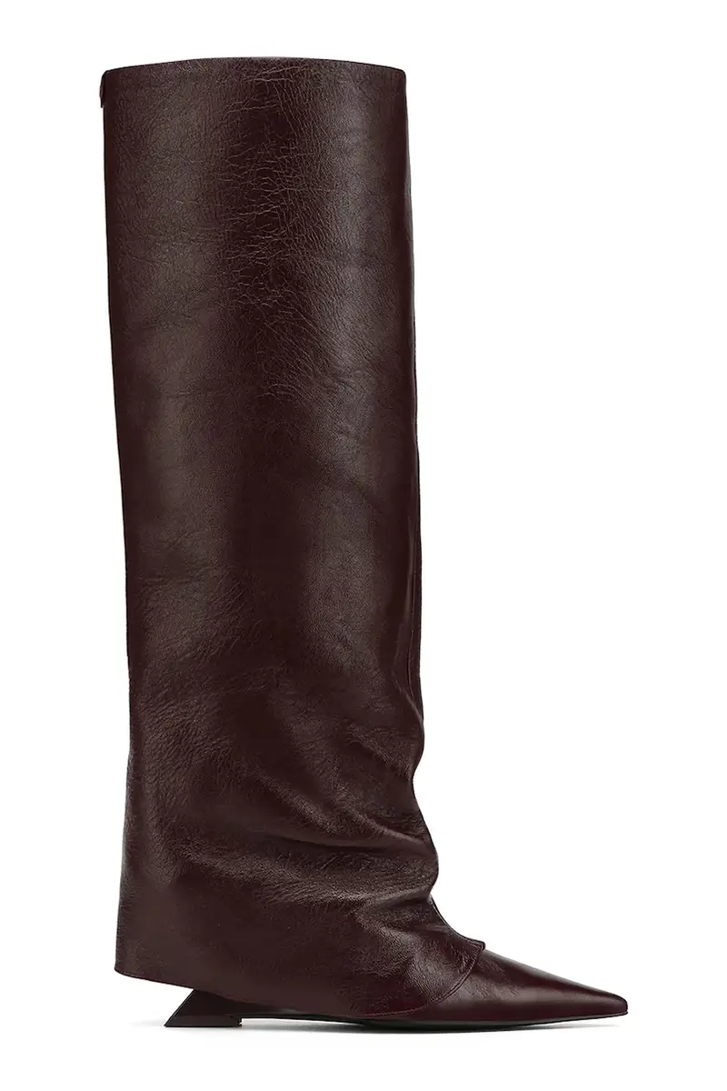 stivali in pelle Stated donna colore granata Stated.Burgundy