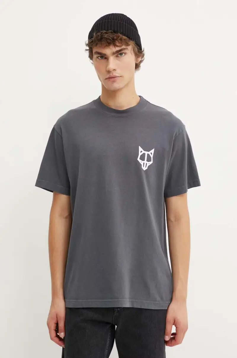 Naked Wolfe T-shirt Grigio 4157468 miniatura 2