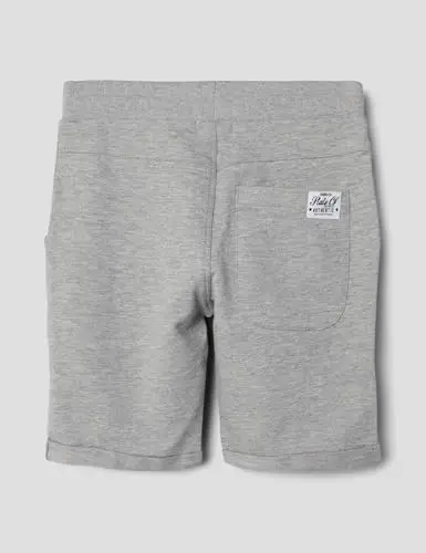Name It Nkmvermo Long Swe Shorts Unb F Noos, Pantaloncini Bambini e ragazzi, Grigio (Grey Melange), 164 miniatura 2