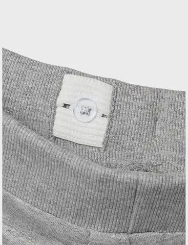 Name It Nkmvermo Long Swe Shorts Unb F Noos, Pantaloncini Bambini e ragazzi, Grigio (Grey Melange), 98 miniatura 3