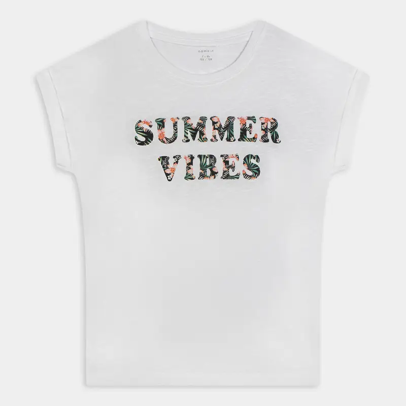 NAME IT T-shirt Bambina Bianco 2501359