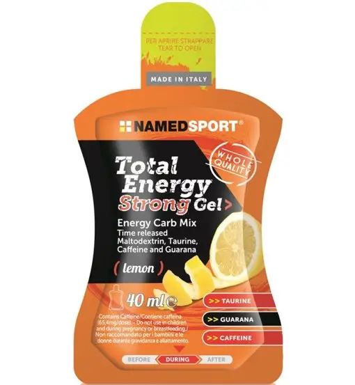 Total Energy Strong Gel 40 ml - gel energetico Lemon