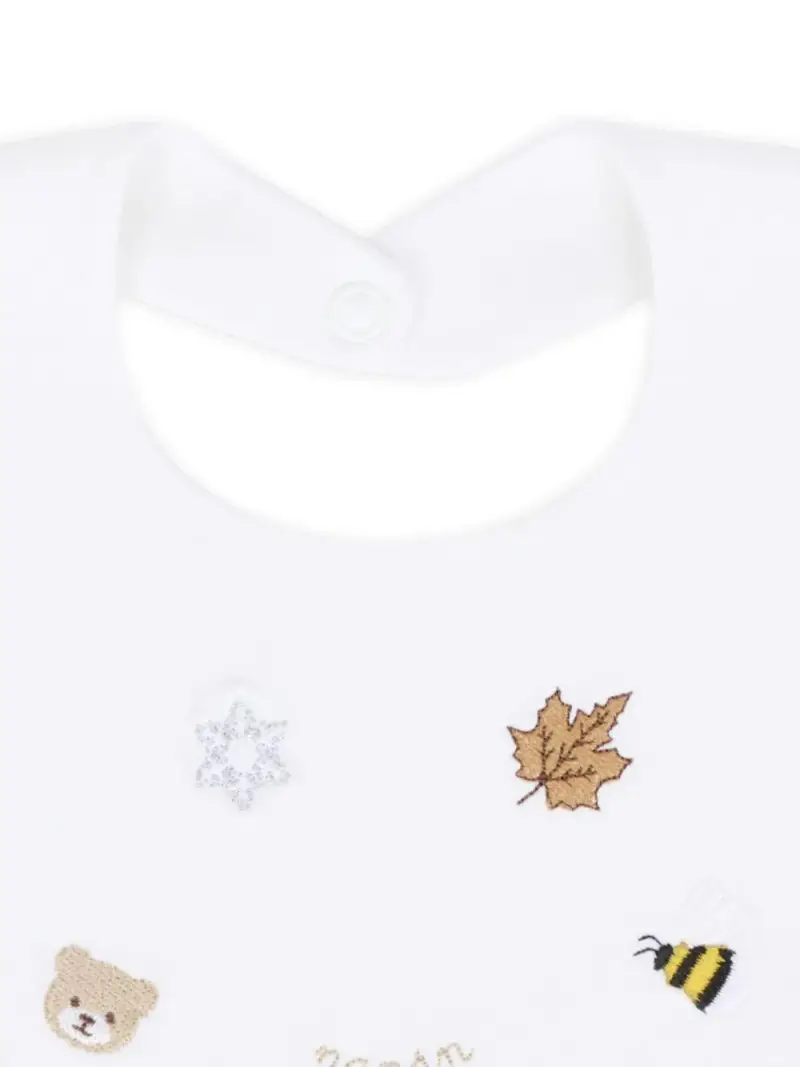 Bavaglino Bianco per Bambini con Ricamo miniatura 3