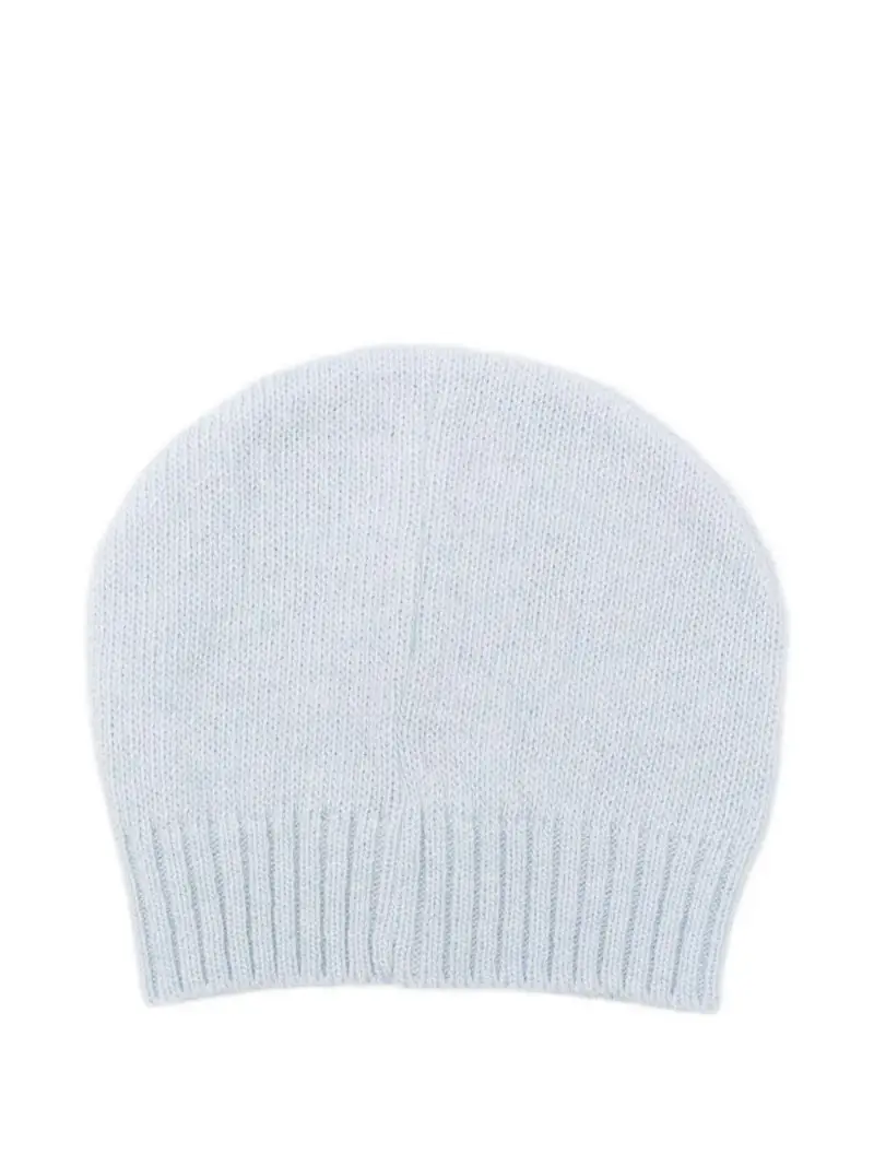 Berretto azzurro con ricamo orso e ape miniatura 2