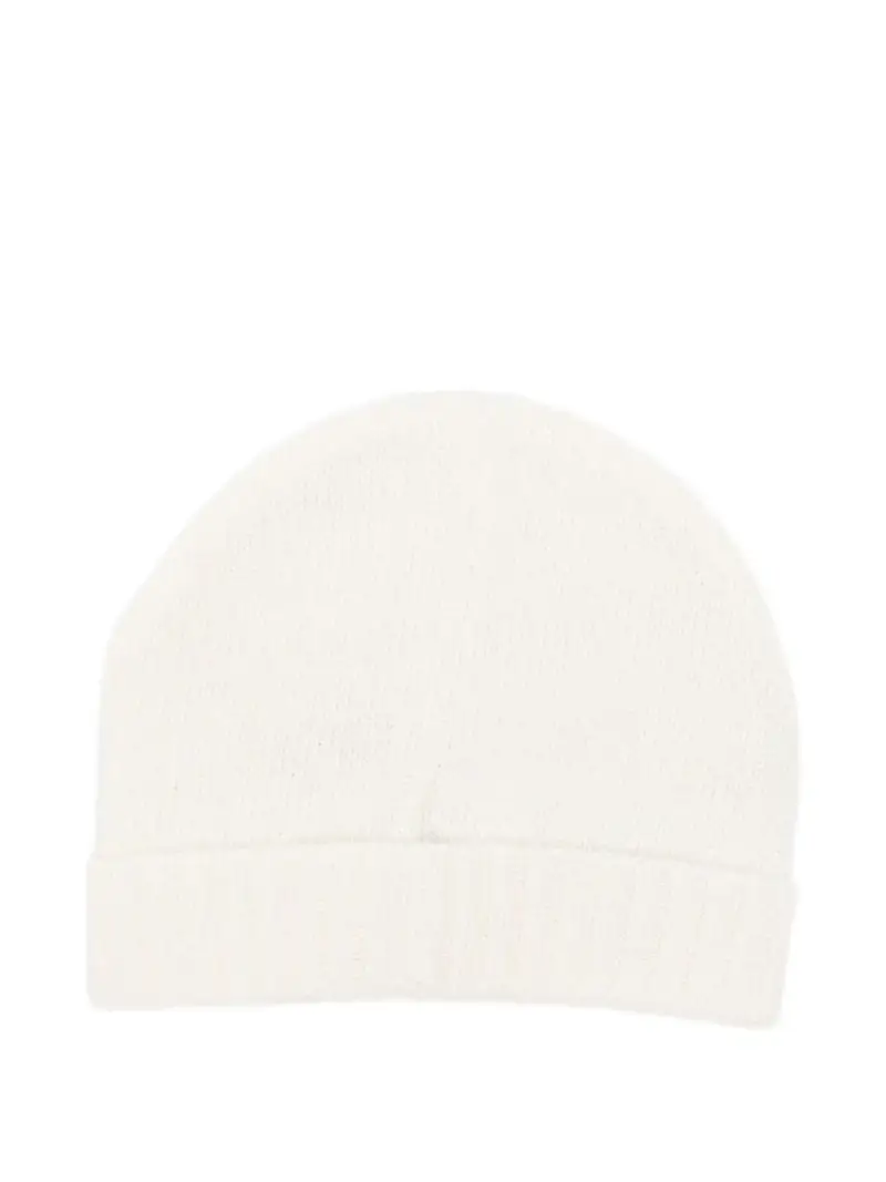 Berretto con ricamo Bianco miniatura 2
