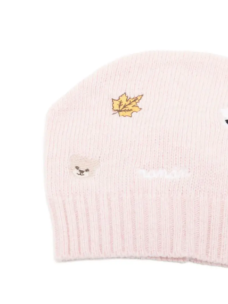 Berretto rosa con ricamo miniatura 3