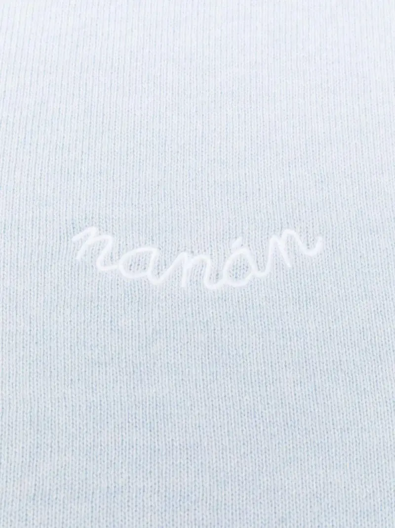 Coperta azzurra con ricamo Azzurro miniatura 2