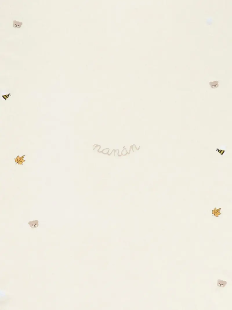 Coperta per Bambini Off-White con Logo Ricamato Bianco miniatura 2