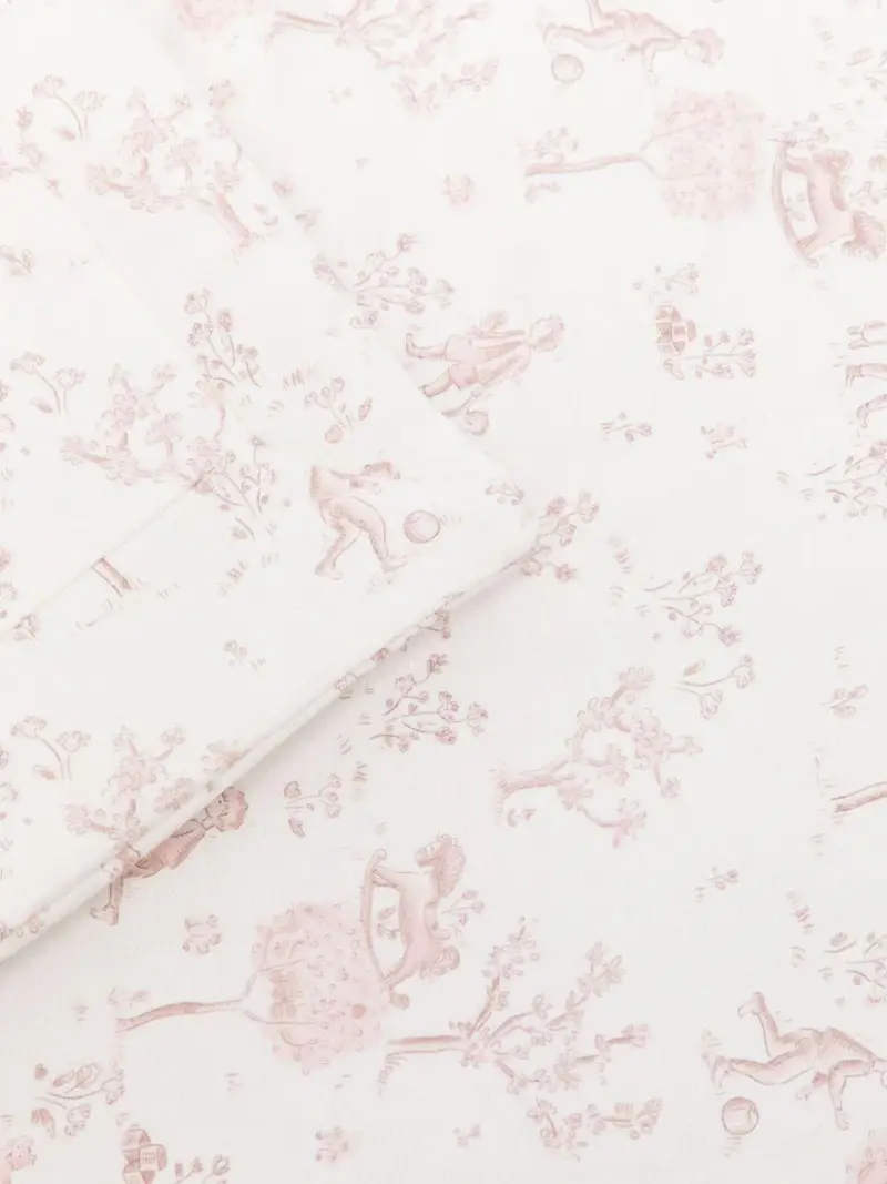 Coperta rosa con ricamo miniatura 2