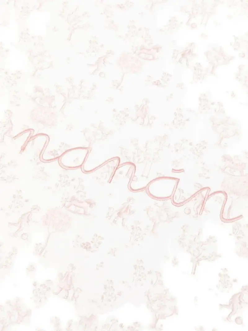 Coperta rosa con ricamo miniatura 3