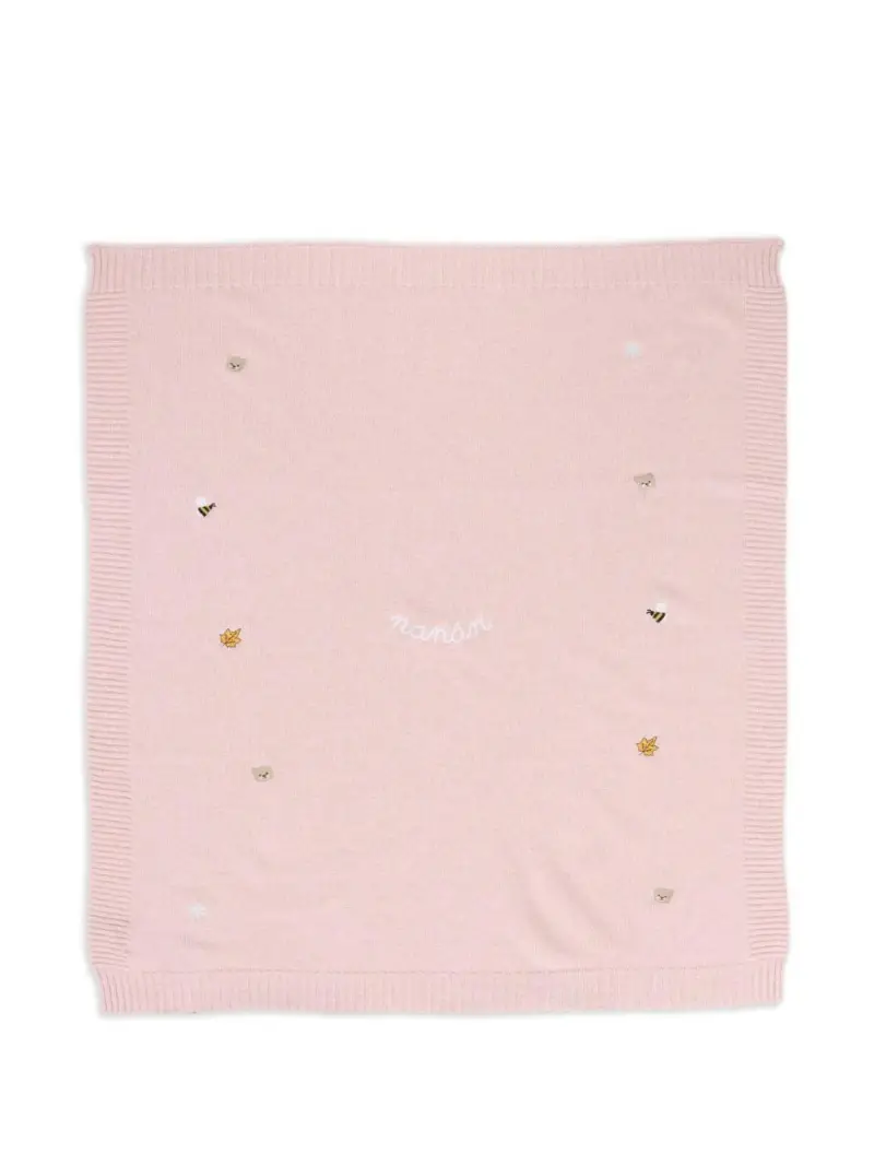 Coperta Rosa per Bambini con Ricami