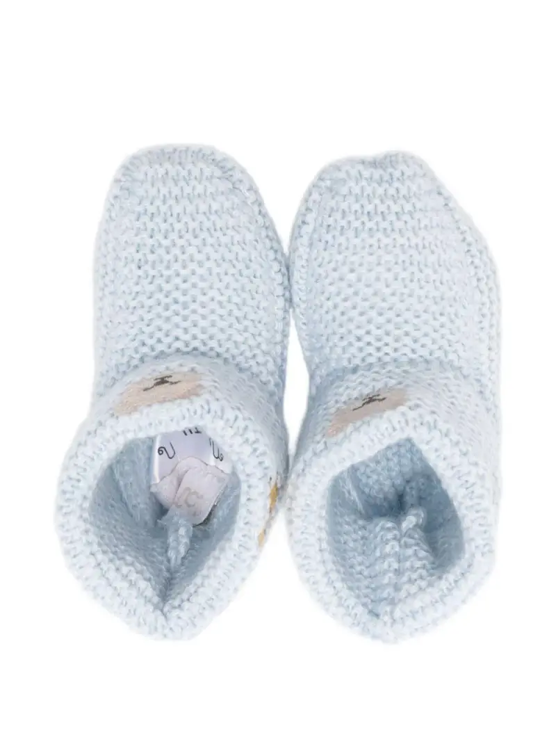 Slippers azzurre con ricamo Azzurro miniatura 2