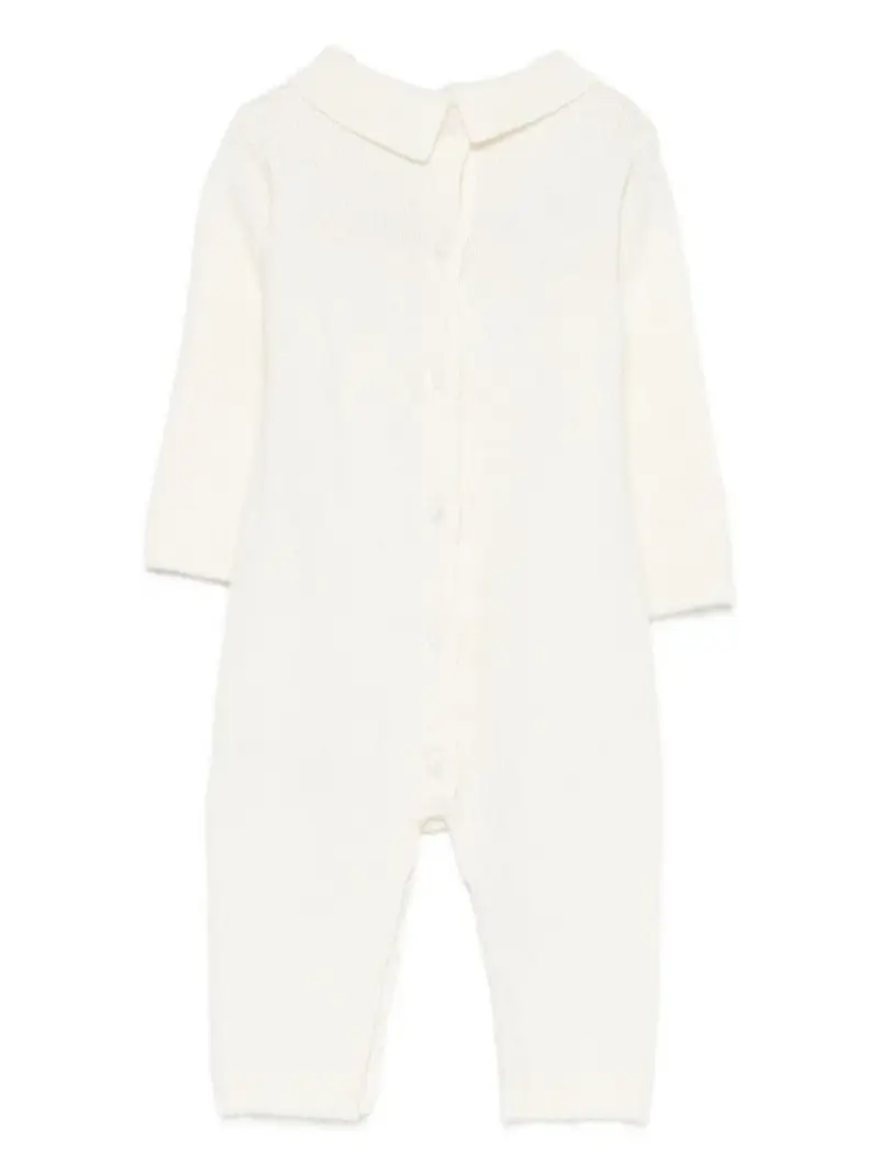 Tutina con ricamo Bianco miniatura 2