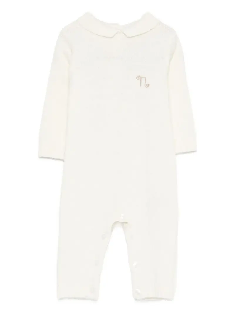 Tutina con ricamo Bianco