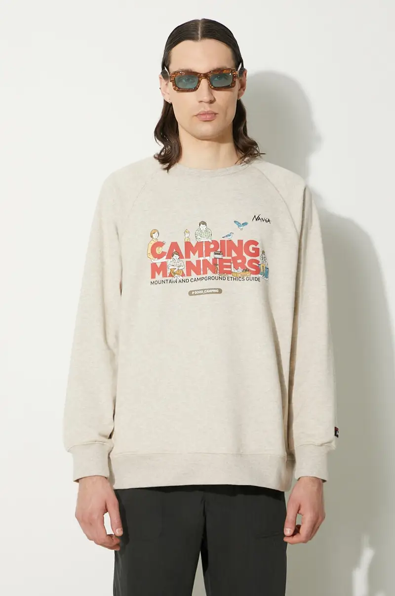 felpa uomo colore beige NW2411.1F700.A