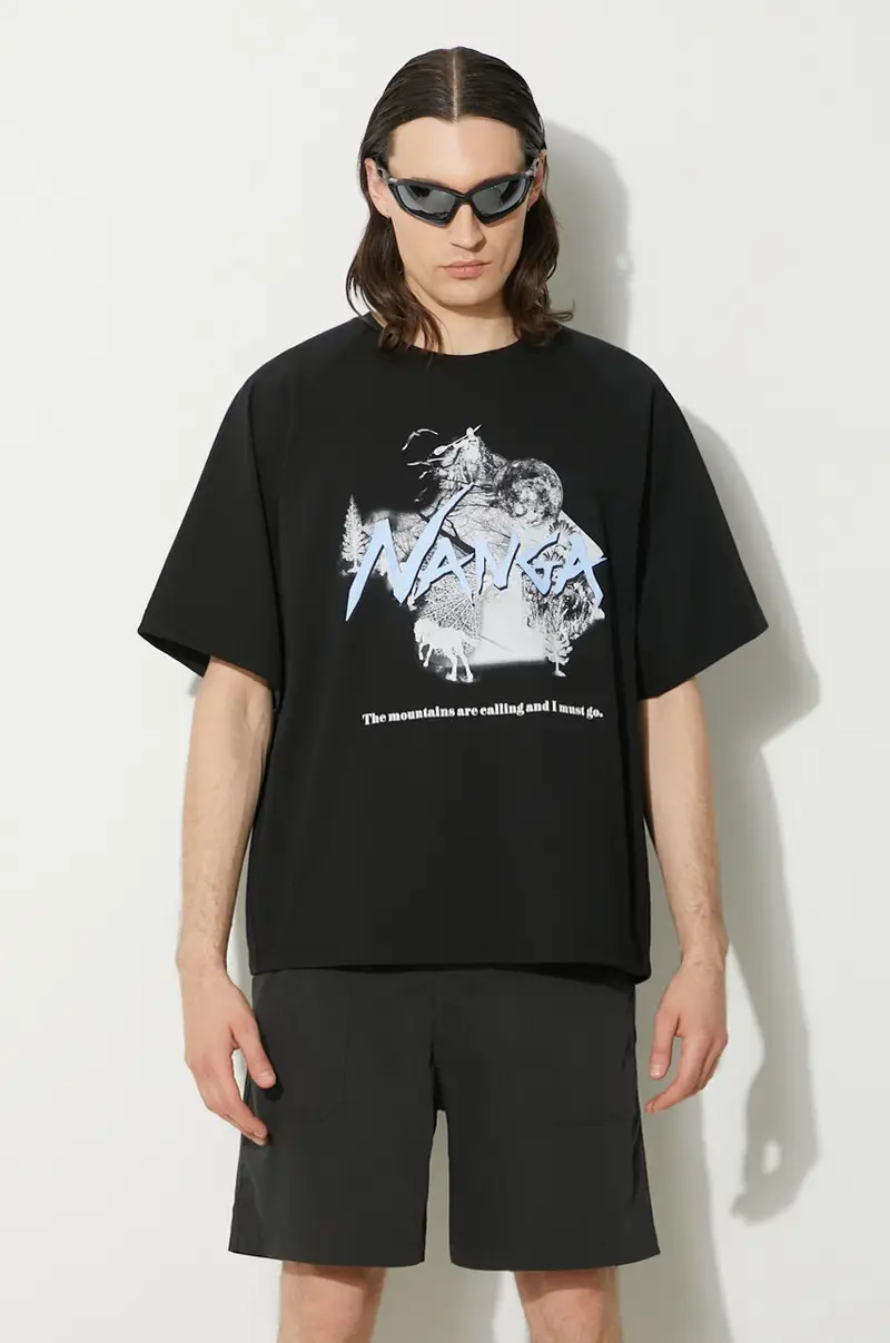 Nanga T-shirt Uomo Nero 2253823