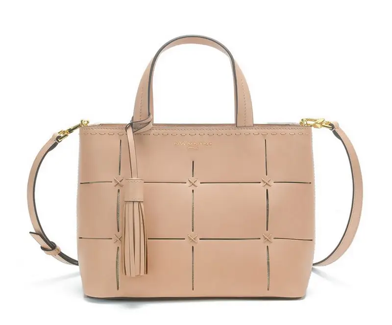 Borsa a mano e tracolla Nannini Firenze Dania Beige