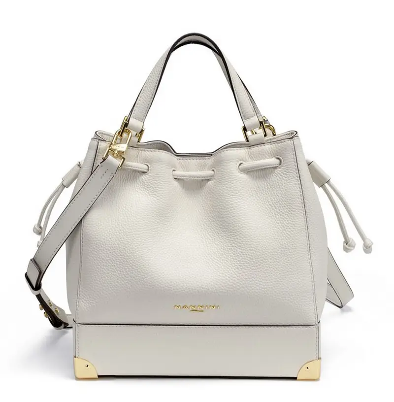 Borsa a mano e tracolla Nannini Firenze Danuta Bianca