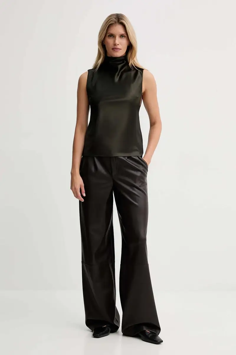 camicetta donna colore verde NW25PFTP02169 miniatura 2